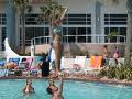 Ocean Walk  Pool - Cheerleaders Practicing for NCAA Championships